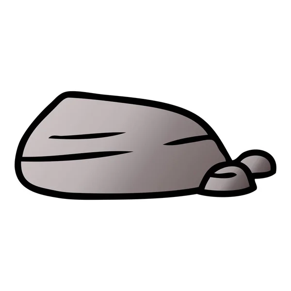 Gradient dessin animé gribouille de pierre et de cailloux — Image vectorielle