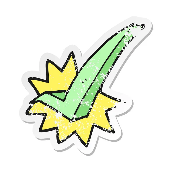 bir çizgi film kene sembol Retro sıkıntılı etiket