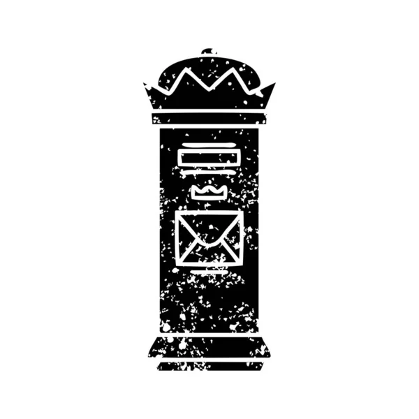 Британський поштова скринька проблемних символ — стоковий вектор