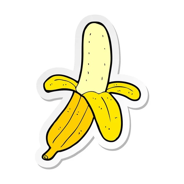 Autocollant Une Banane Dessin Animé — Image vectorielle