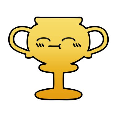 bir kupa degrade gölgeli çizgi film