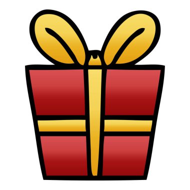 ilginç degrade gölgeli karikatür mevcut