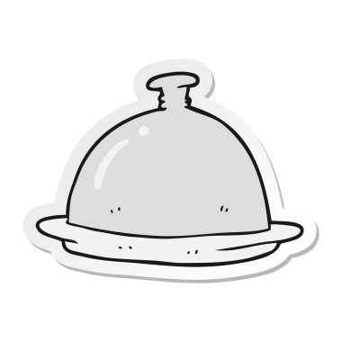 etiket bir karikatür yemek servisi