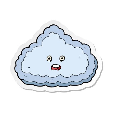 bir çizgi film bulut etiket