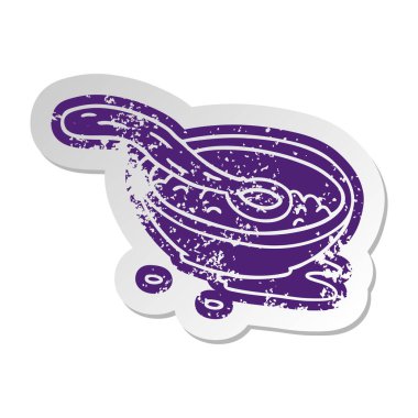 tahıl Bowl sıkıntılı eski etiket