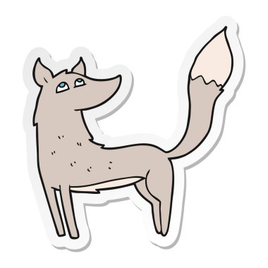 etiket bir çizgi film kurt