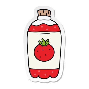 etiket karikatür doodle portakal pop