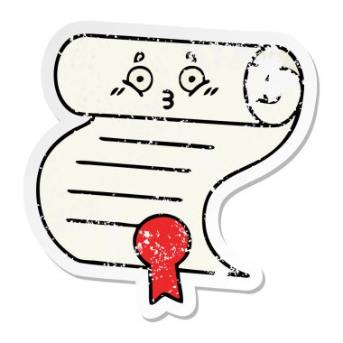 sevimli çizgi sözleşmenin sıkıntılı etiket