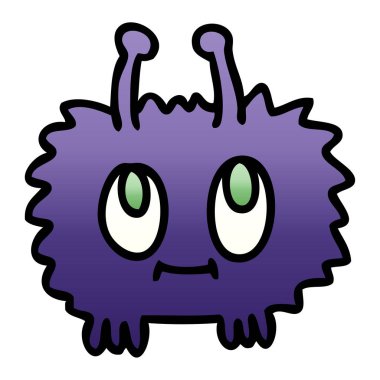 Degrade gölgeli ilginç çizgi film yabancı