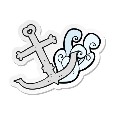 bir çizgi film çapa etiket