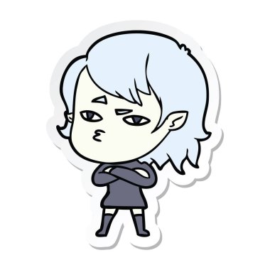 bir çizgi film vampir kız etiketi