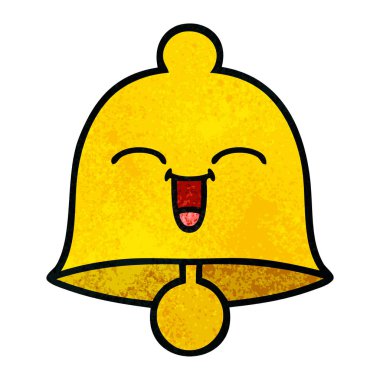 Retro grunge doku karikatür çan