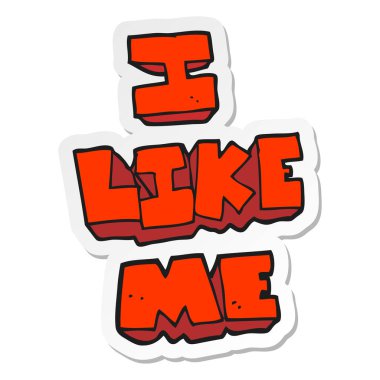 etiket beni ben gibi bir karikatür sembolü