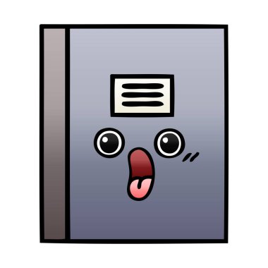 Notebook degrade gölgeli çizgi film