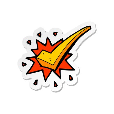 etiket bir çizgi film olumlu onay sembolü