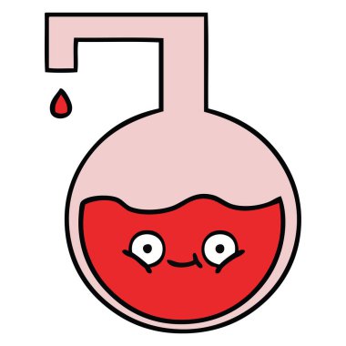 sevimli çizgi bilimsel deney 