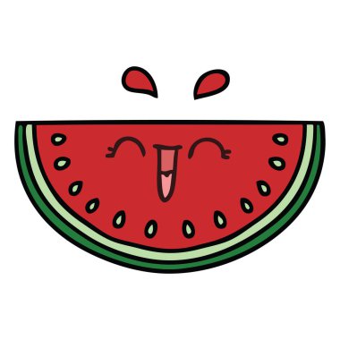 çizilmiş ilginç karikatür karpuz el 