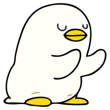 ilginç el çekilmiş çizgi film ördek yavrusu