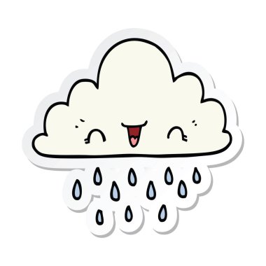 bir çizgi film fırtına bulutu etiket