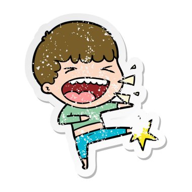 adam bir karikatür sıkıntılı etiket