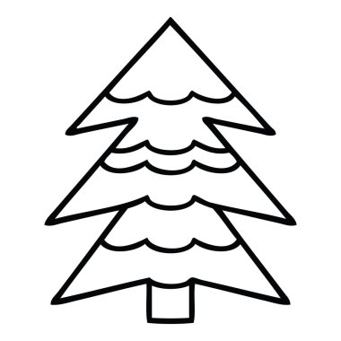 ağaç çizgi çizme çizgi film kar kaplı