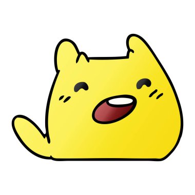 kawaii uzaylı Pet degrade çizgi film