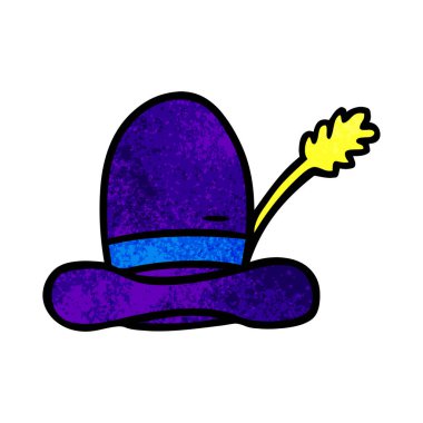 elle çizilmiş karikatür doodle çiftçiler şapka dokulu