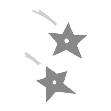 elle çizilmiş karikatür doodle Ninja yıldız fırlatma