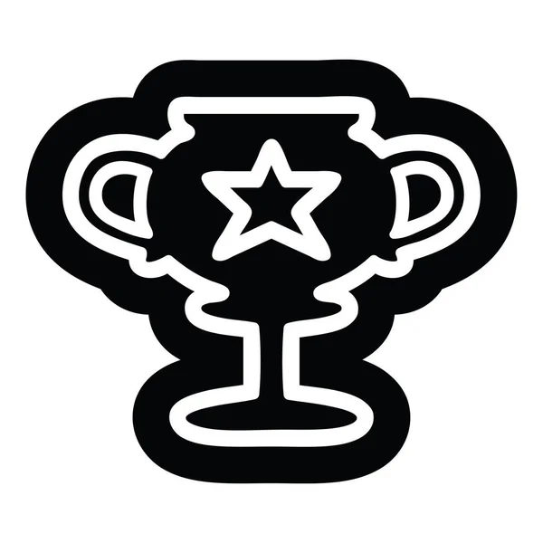 トロフィーカップのアイコン — ストックベクタ