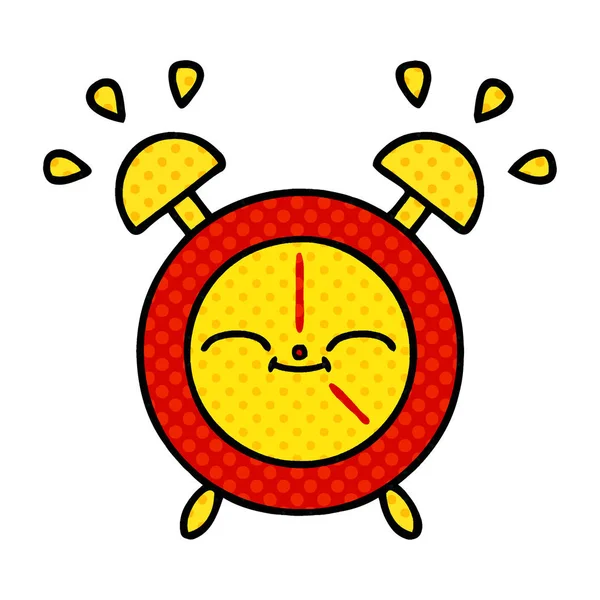 çizgi roman tarzı karikatür bir çalar saat