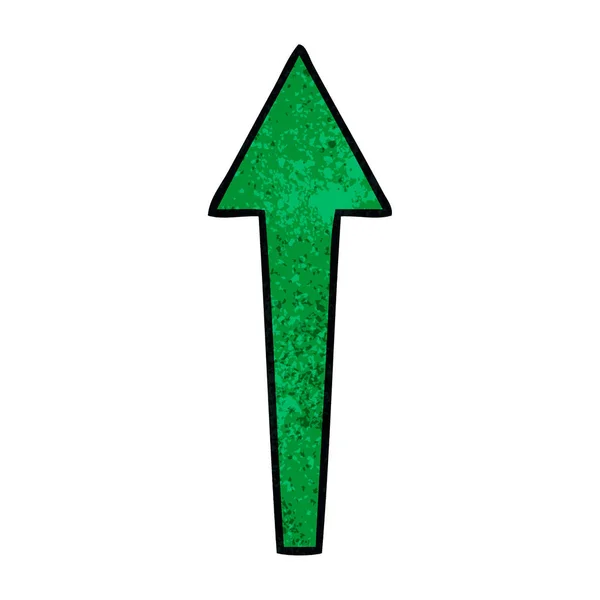 Mão Desenhada Seta Desenho Animado Peculiar —  Vetores de Stock