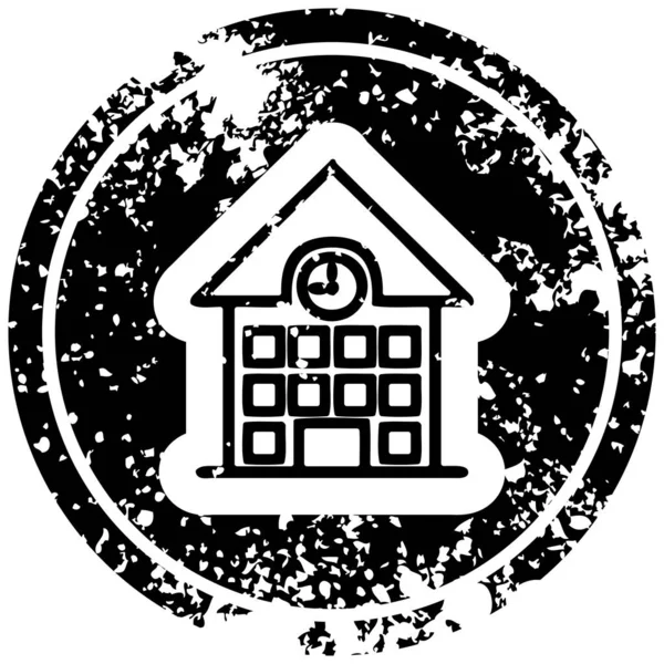 Символ Иконы Школьного Дома — стоковый вектор