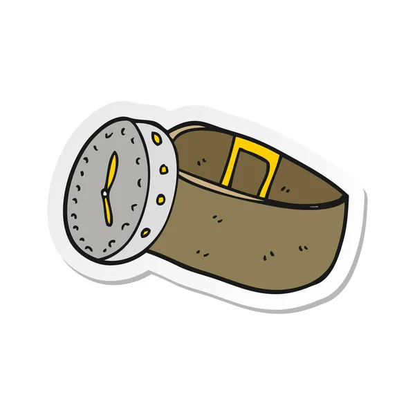 Etiqueta de um relógio de pulso de desenhos animados — Vetor de Stock