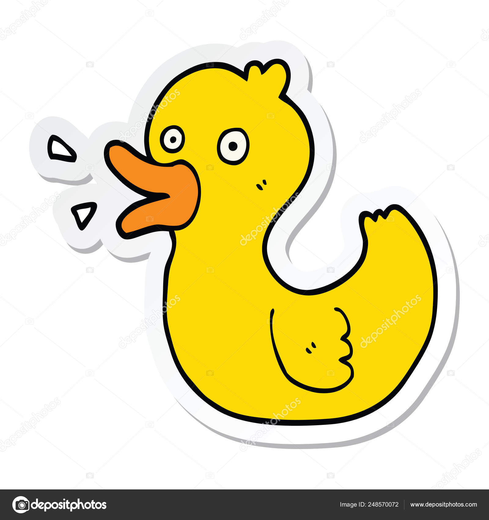 Pet Duck Quacking Clipart