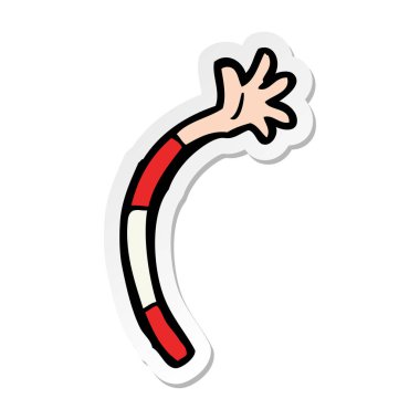 bir çizgi film kol etiket