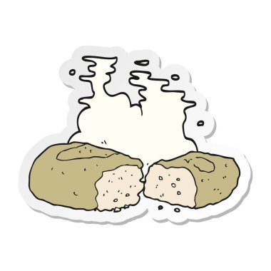 etiket bir karikatür ekmek