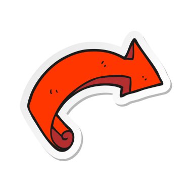 etiket bir karikatür ok