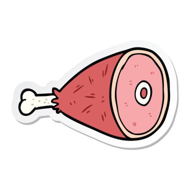 etiket bir karikatür pişmiş et