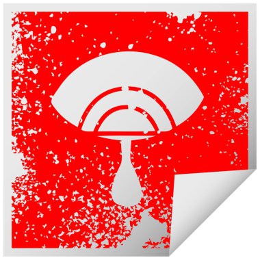 ağlayan göz etiket sembolü peeling sıkıntılı Meydanı