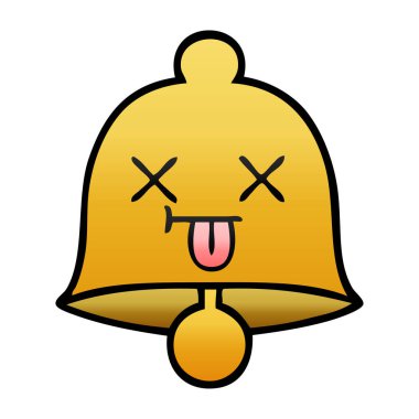 bir çan degrade gölgeli çizgi film