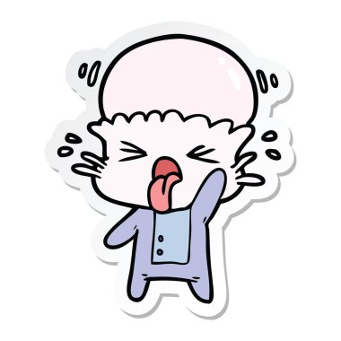 etiket bir tiksinti çizgi film yabancı