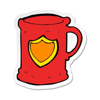 bir çizgi film tankerin etiket