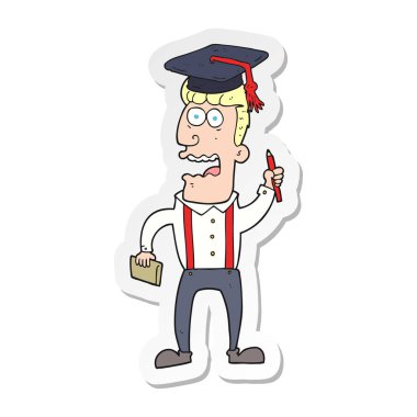 etiket bir karikatür öğrenci vurguladı