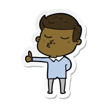 surat asmayı bir karikatür modeli adam etiketi