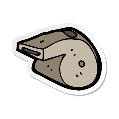 bir çizgi film ıslık etiket