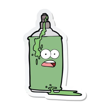 etiket bir karikatür sprey boya olabilir