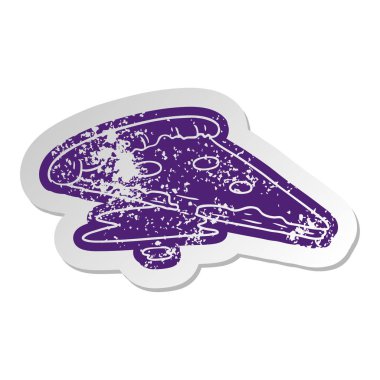 bir dilim pizza sıkıntılı eski etiket