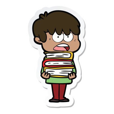 etiket bir endişe çizgi film çocuk