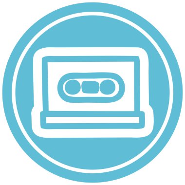 Kaset kaset dairesel simgesi