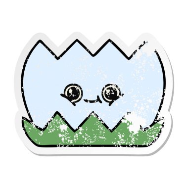 sevimli çizgi su lilly sıkıntılı etiket 